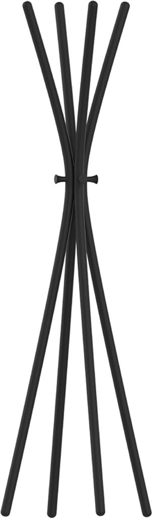 UNiLUX Garderobenständer TOTEM Höhe: 1.750 mm schwarz aus Metall