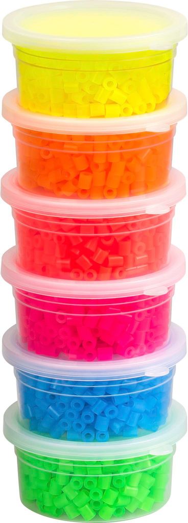 Bügelperlen-Set, 3.000 Stück Neon Produktbild 
