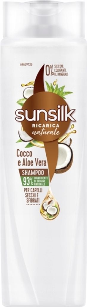 Sunsilk Haarshampoo mit Kokos & Aloe Vera, 250 ml