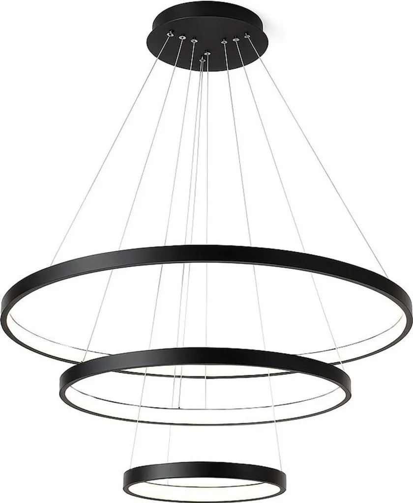 Suspension de Plafond Toolight LHJ013-CP3 en Métal Noir Design Loft