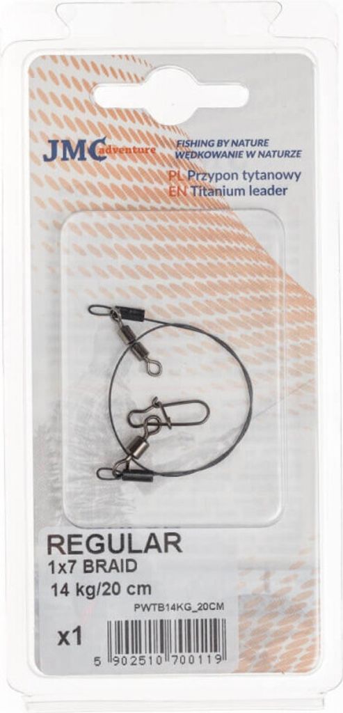 Titanium Vorfach 1X7 Regular, 14Kg, 20Cm