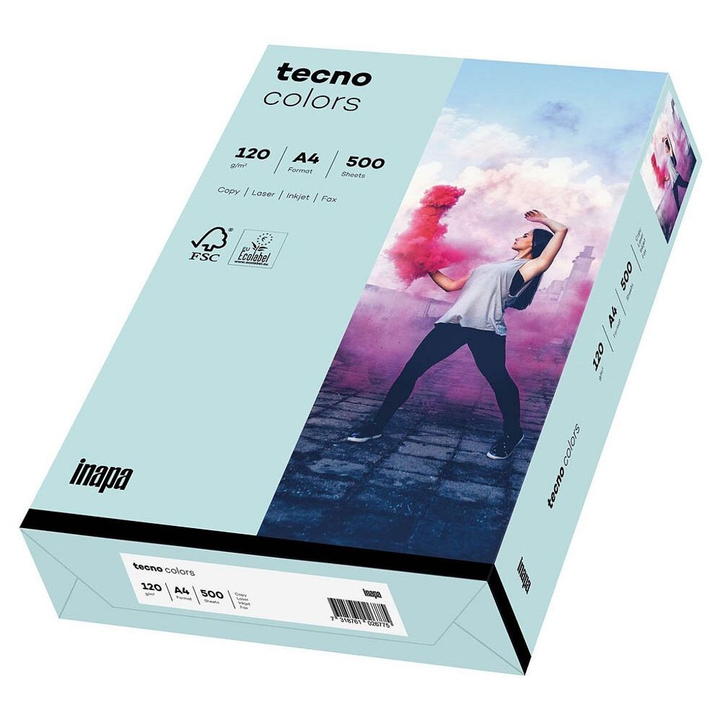 tecno Multifunktionspapier colors A4 120 g/qm hellblau 250 Blatt