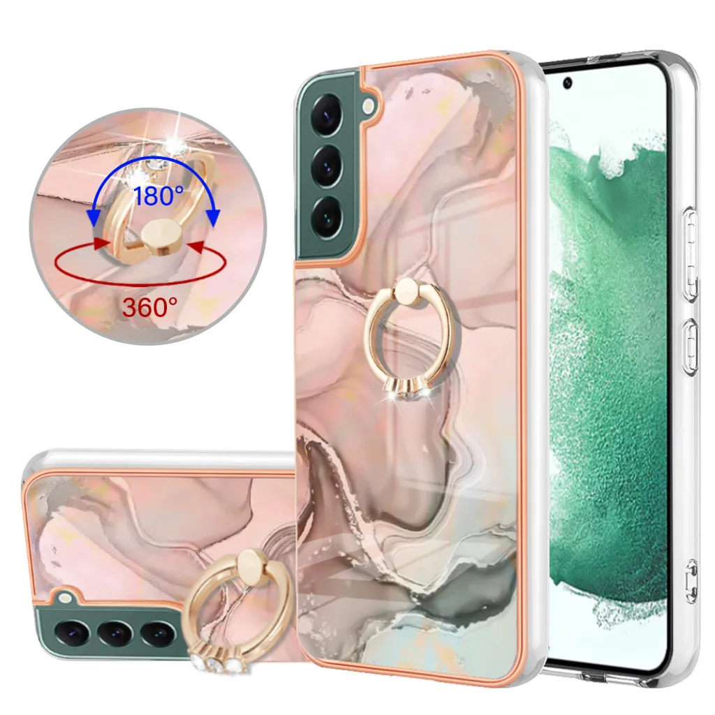 Custodia Per Oppo Reno 10 Pro 5G E Reno 10 5G, Cover In Silicone TPU Con Supporto Magnetico E Anello Porta Cellulare, Nero