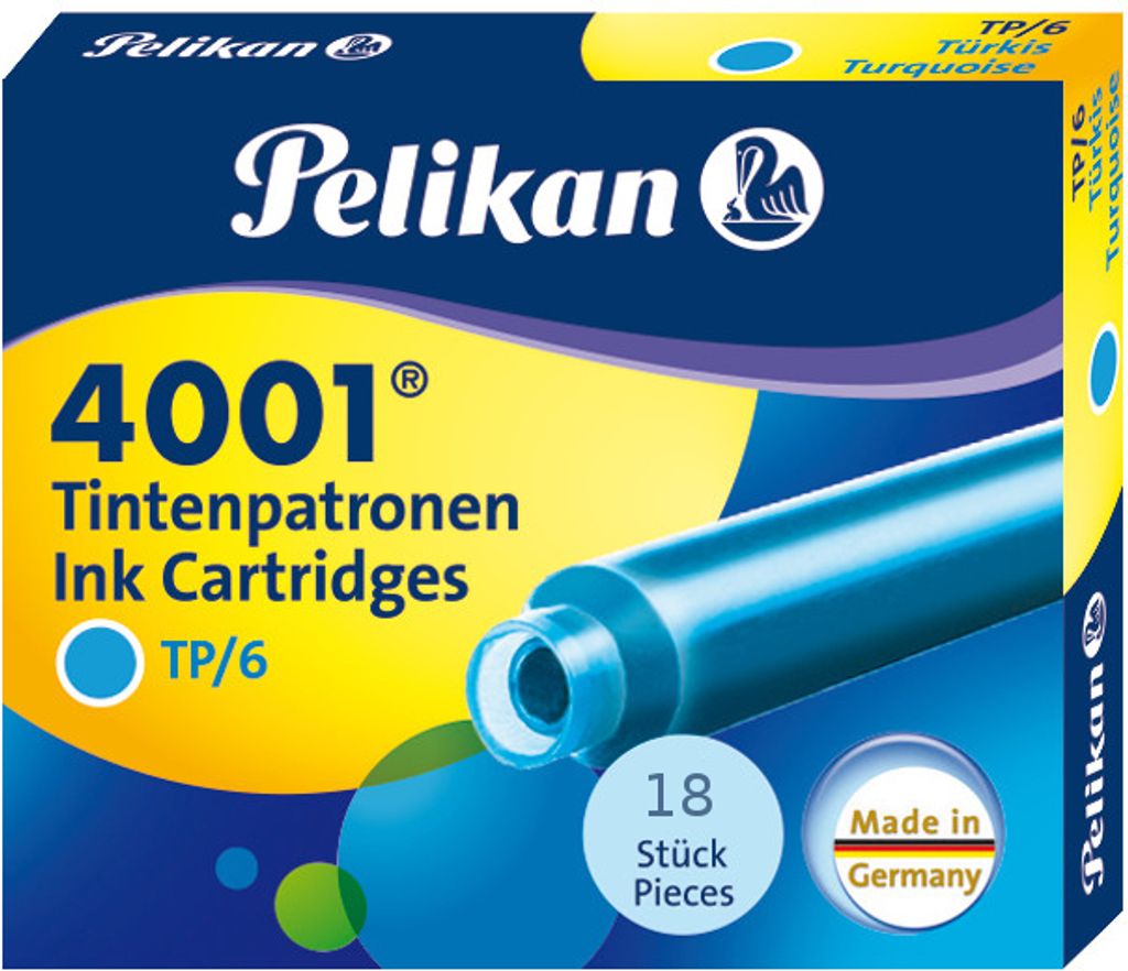 18 Pelikan Tintenpatronen 4001® / Füllerpatronen / Farbe: Produktbild 