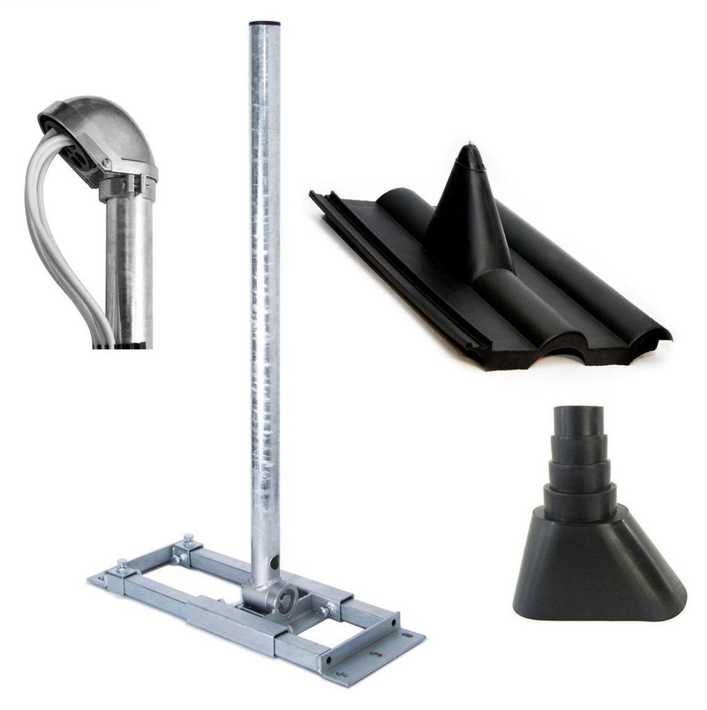 PremiumX DELUXE X90-48 Dachsparrenhalter 90cm Mast Kappe Produktbild 