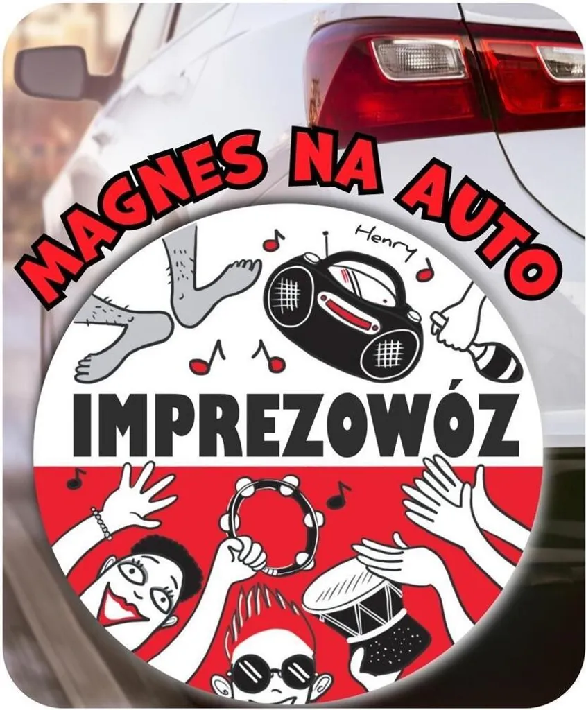 Plaque Magnétique Auto IMPREZOWÓZ - Aimant Puissant Spécial Vitesse