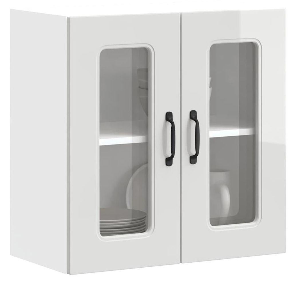 vidaXL Pensile da cucina con anta in vetro Kalmar in legno Immagine del prodotto 
