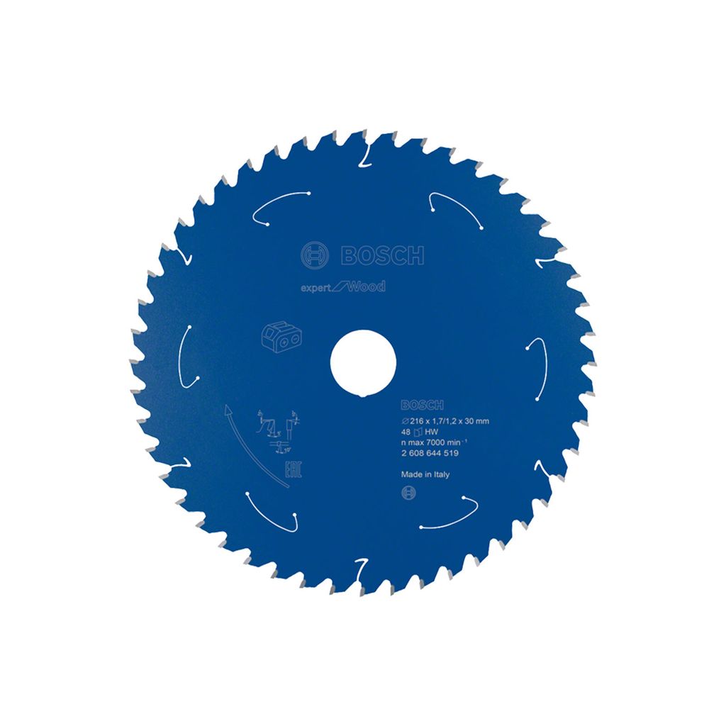 Lame BOSCH 2608644519 Bois Ø 216 mm 48 dents pour Scie Image du produit 