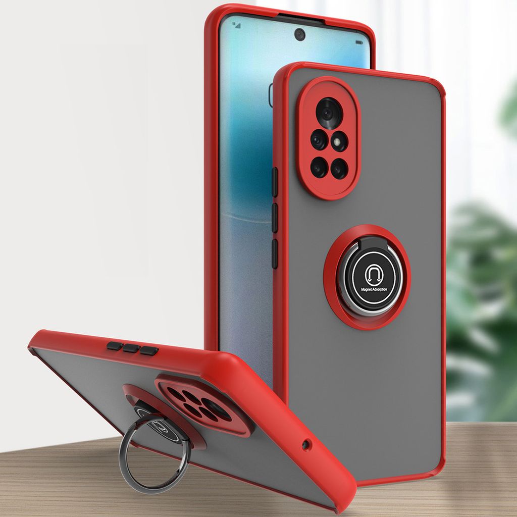 Huawei Nova 8 Hülle, Ring Halter Ständer Matte Transluzent Produktbild 