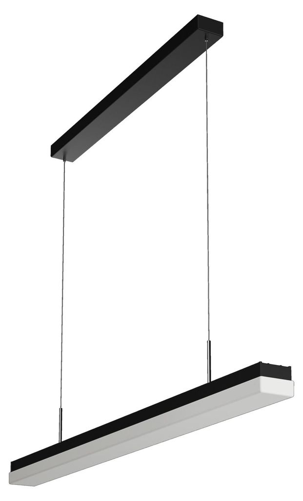 OSMONT MAT60060 MATAR LE2 Hängeleuchte aus Kunststoff, schwarz/weiß, Schutzart IP40, 3000 K, 14 W LED