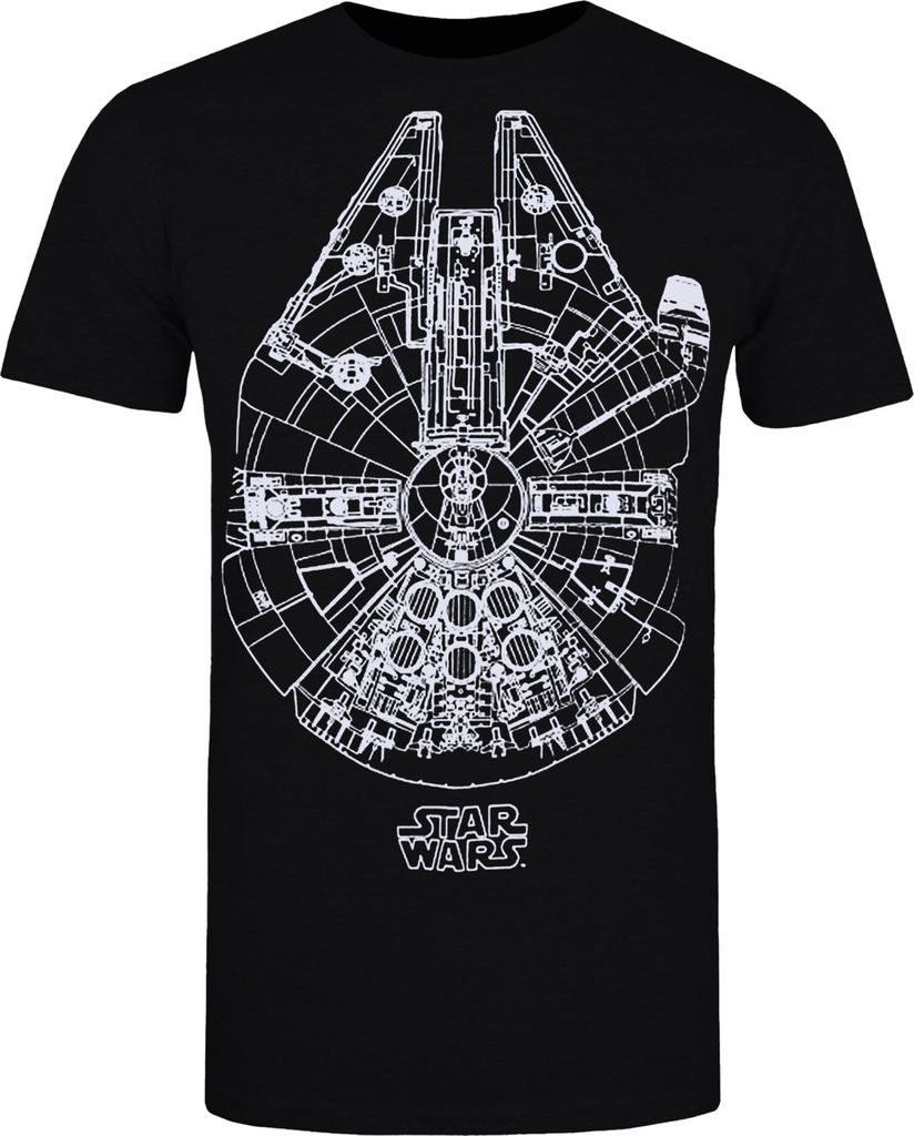 Star Wars - T-Shirt für Herren TV444 (M) (Schwarz) Produktbild 