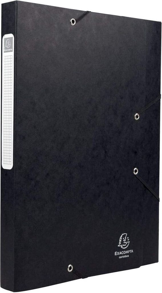 EXACOMPTA Sammelbox Cartobox DIN A4 25 mm schwarz Produktbild 