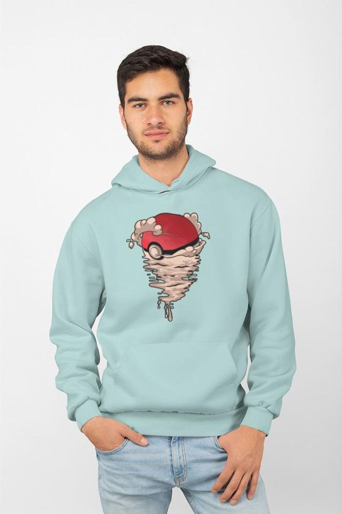 D&B Uni Hoodie MO00041 Pokemon MintGrün-Größe S
