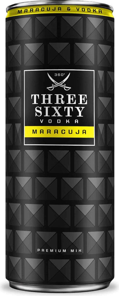 THREE Sixty Vodka Maracuja 10% Vol. Produktbild 