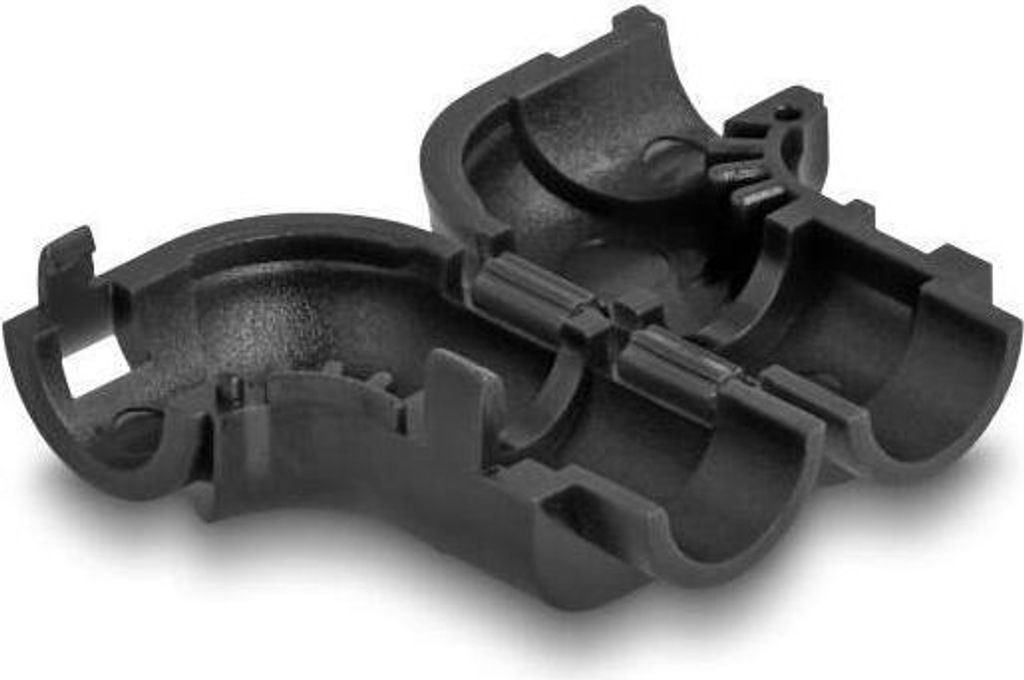 DELOCK Kabel Clips zum Abwinkeln 8 Stück schwarz