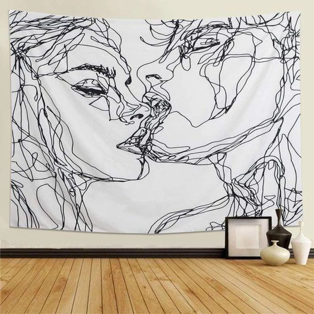 Tissu mural décoratif abstrait grand format 200cm pour grand salon