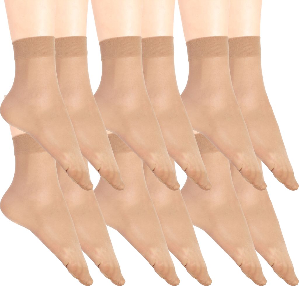 Giulia Damen Socken Sockchen Feinsöckchen mit Komfortbund Produktbild 