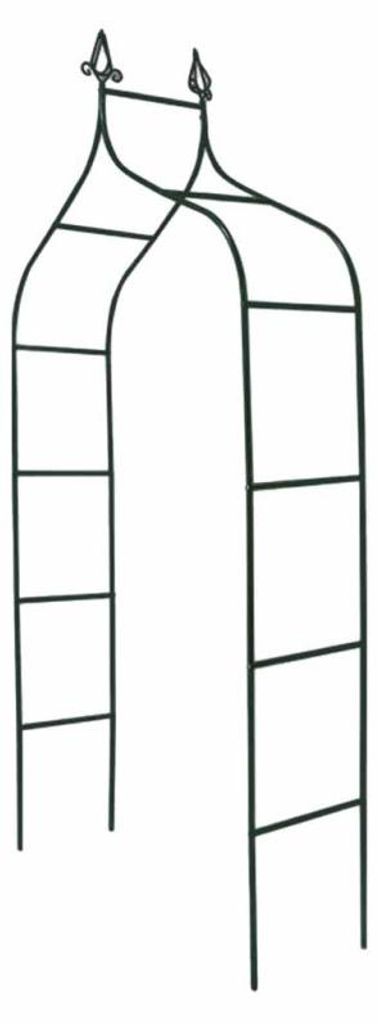 Pergola de jardin LUARO, arche métallique avec pointes pour Image du produit 