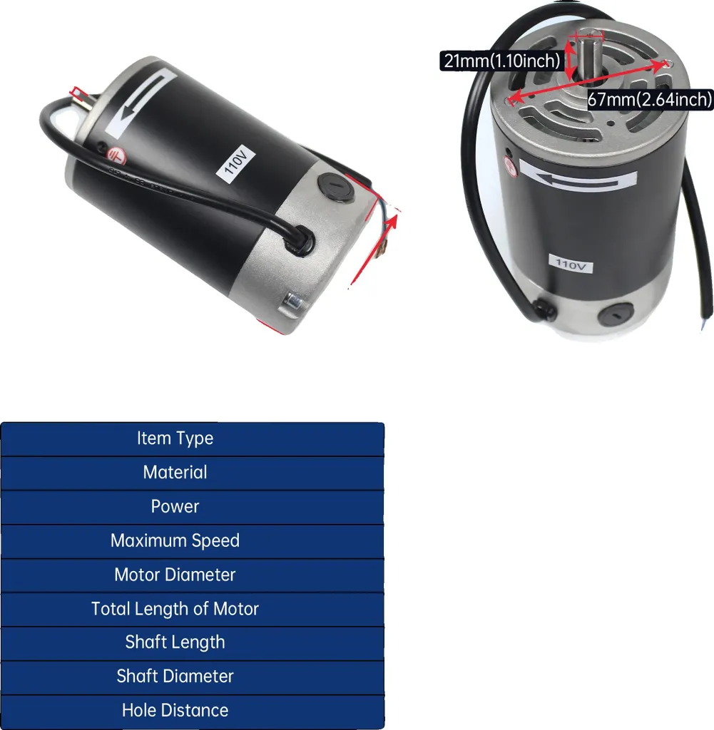 Moteur pour tour robuste 550W - Construction acier et puissance 220V