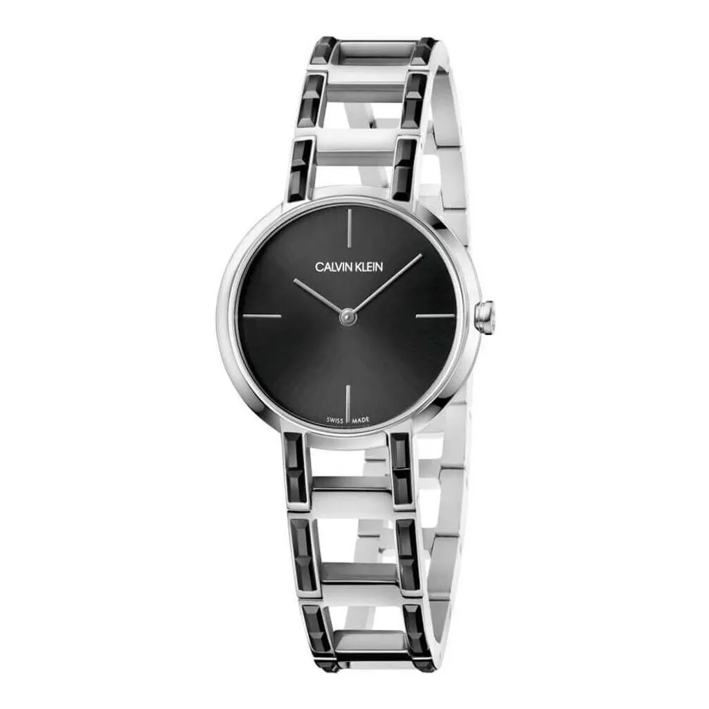 Orologio CK K8NX3UB1 Argento - Calvin Klein Quartz per Professionisti