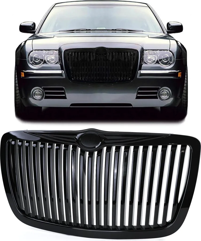 Calandre Chrysler Look RR Grille nid d'abeille Noire pour restylage sport