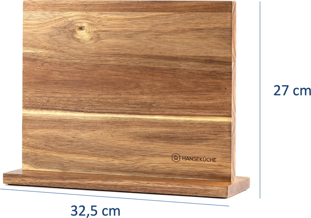 Portacoltelli Magnetico Bifacciale Acacia Hanseküche | Eleganza Moderna