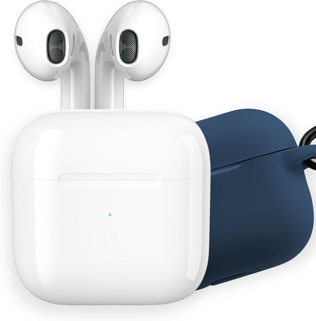 In-Ear-Kopfhörer,Ladecase, Drahtloser Kopfhörer,Stereo-Sound, Ohrhörer, Silikonhülle Nachtblau, Bluetooth Headset,Kompatibel mit PC, Smartphone...