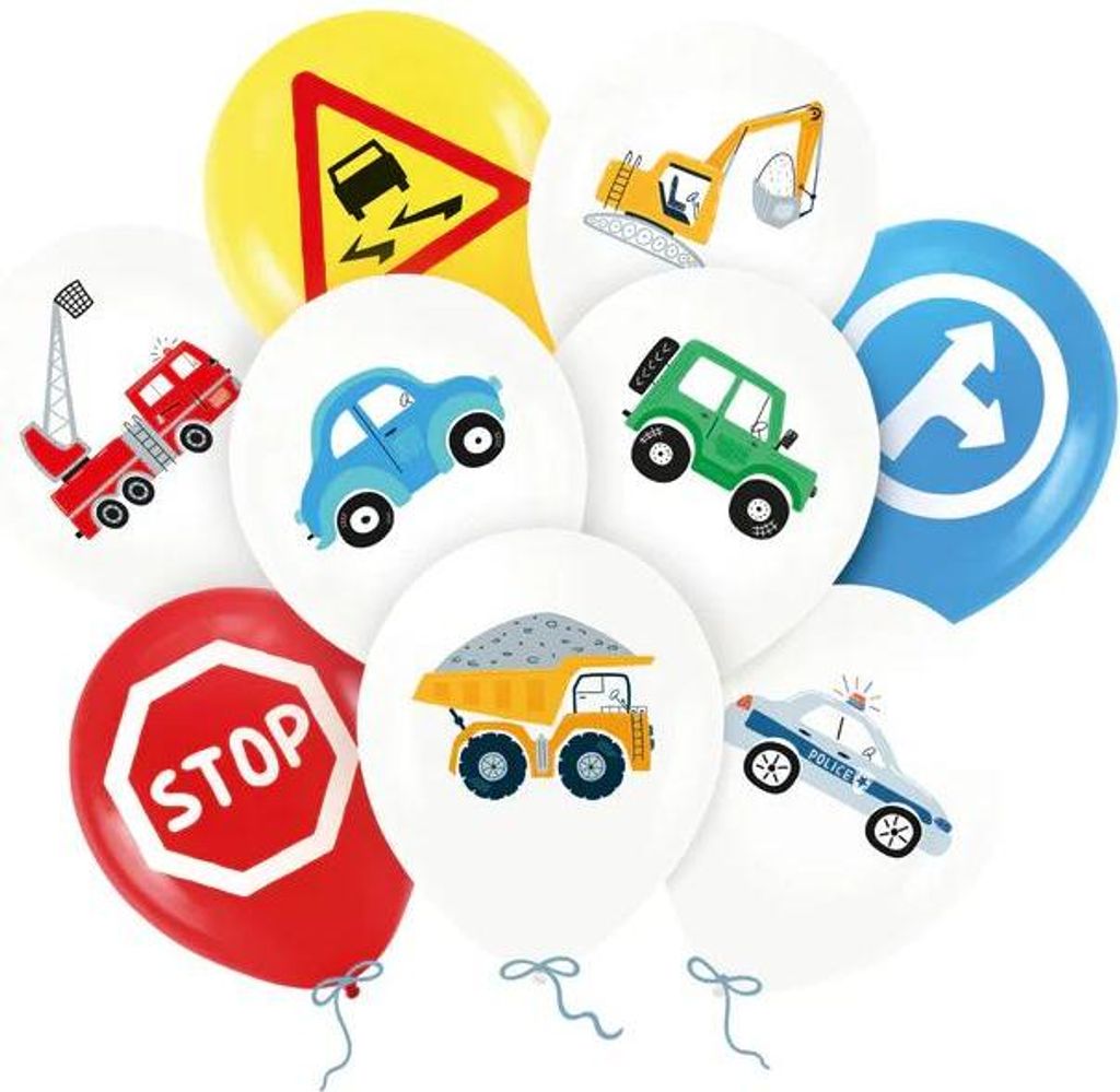 Luftballons Cars CARS Schilder Cars Geburtstag 9Stk.