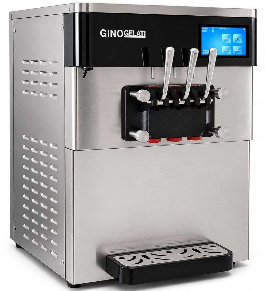 Gino Gelati Softeismaschine Gastro Messino 35L 2000W Edelstahl