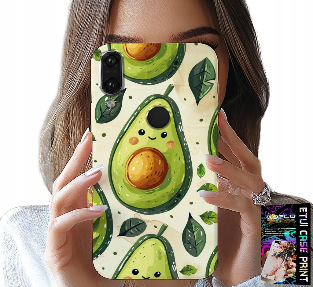Fall Für Huawei Y7 2019 - Süss Lächelnd Avocado Fall