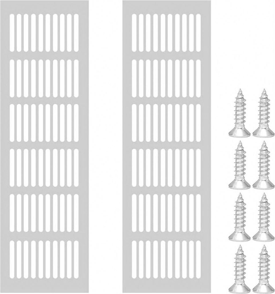 rechteckige Lüftungsgitterteile, Aluminium-Lüftungsgitter, 80x250mm Außenlüftungsgitter