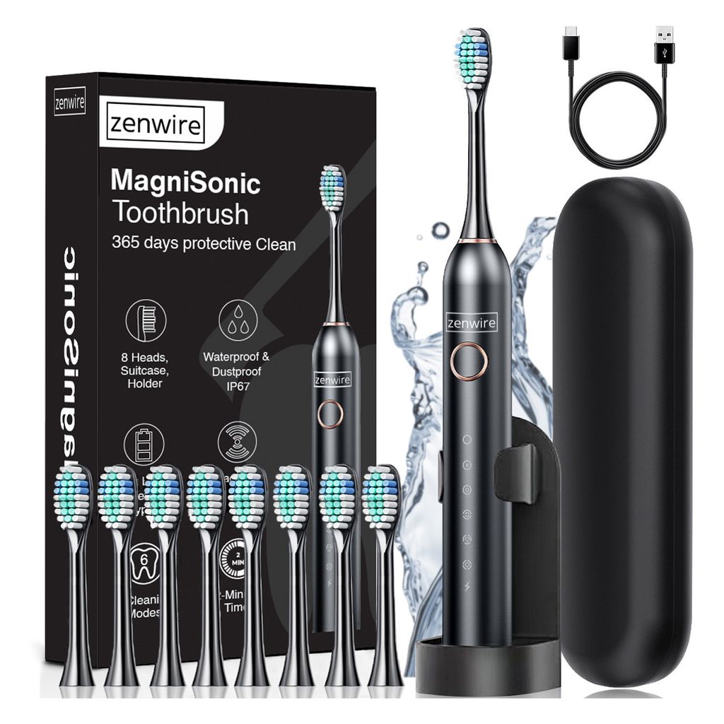Brosse à dents sonique - magnétique - électrique - pour Image du produit 