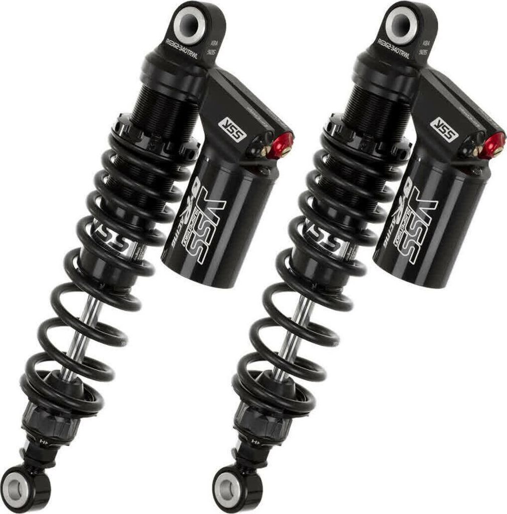 YSS RG362-340TRWL-52-B verstellbare Hinterstoßdämpfer Paar Länge 335-345mm