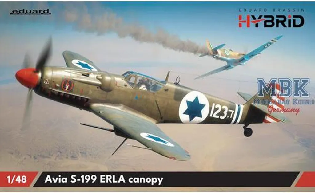 Verrière Avia S-199 ERLA Eduard Brassin Hybrid Kit d'Accessoire 1/48