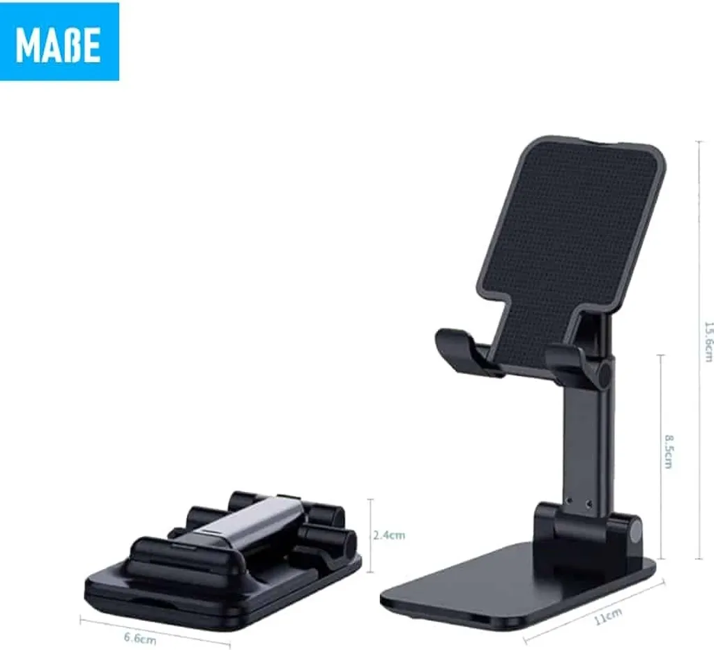 PHONEX Supporto Professionale Tavolo Smartphone: Bulk Nero Tablet - 6