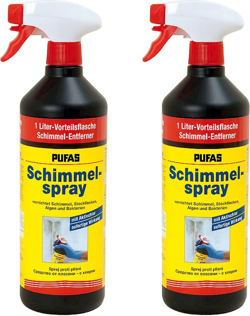2 x Pufas Schimmel-Spray 1L, Schimmelentferner mit Produktbild 