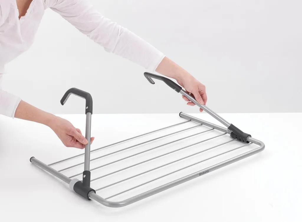 Brabantia Fresh White Sèche-linge de porte compact et robuste en métal
