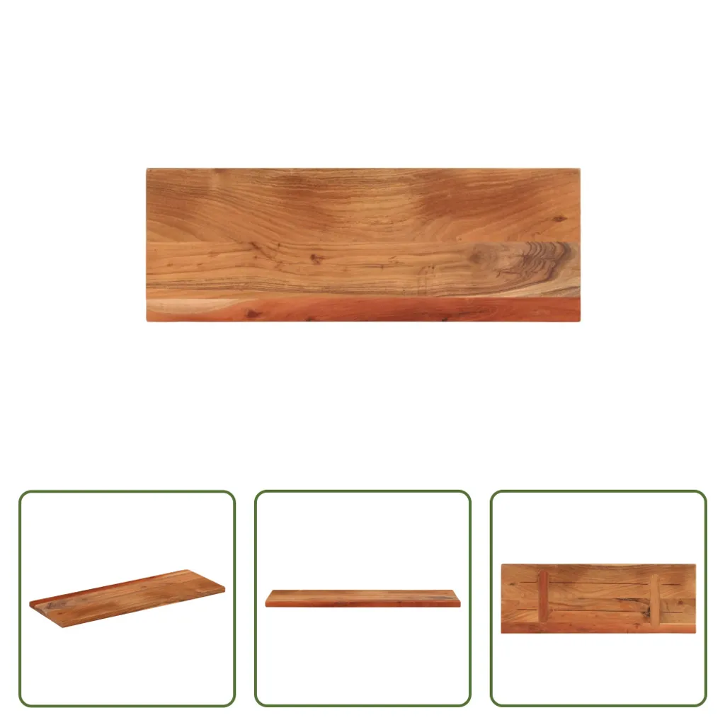 Ripiano in Acacia Massiccia 90x30 cm - Design Naturale 3,8cm