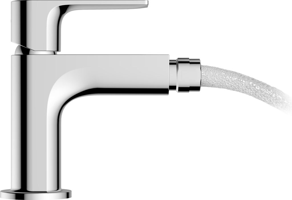 hansgrohe Rebris E Einhebel-Bidetmischer, mit Ablaufgarnitur, Ausladung 120 mm, 72211000