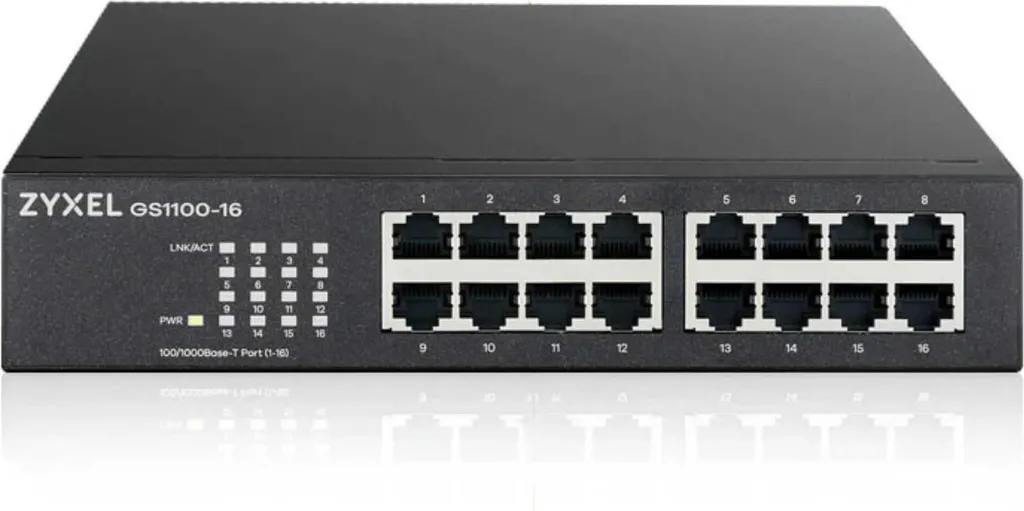 Zyxel GS1100-16 V3 Switch Gigabit 16 Porte - Robusto Metal Case Unmanaged