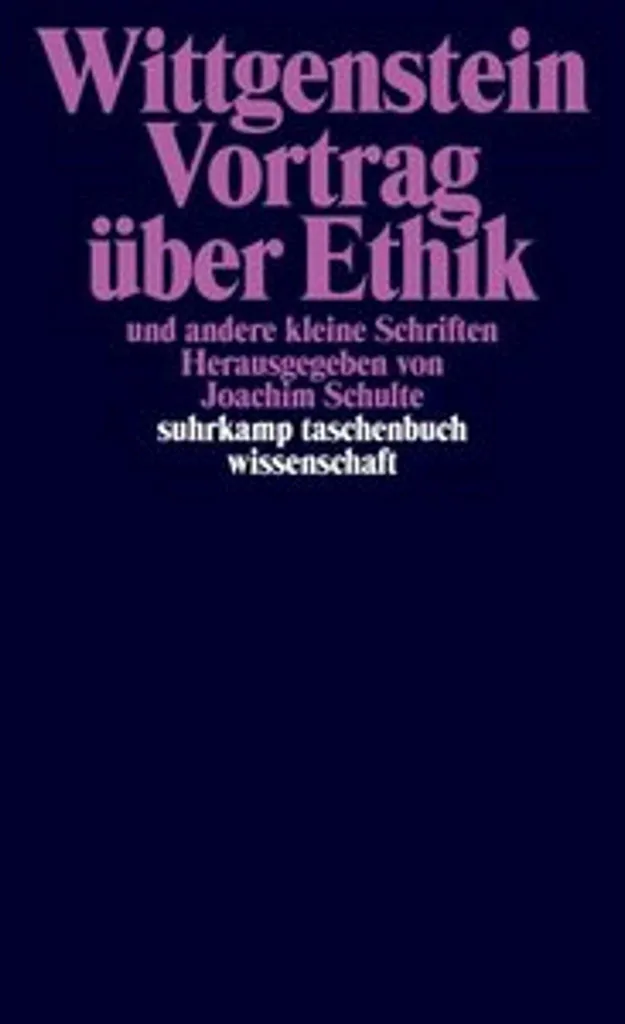 Livre de Philosophie Vortrag über Ethik - Écrits de Wittgenstein Allemand
