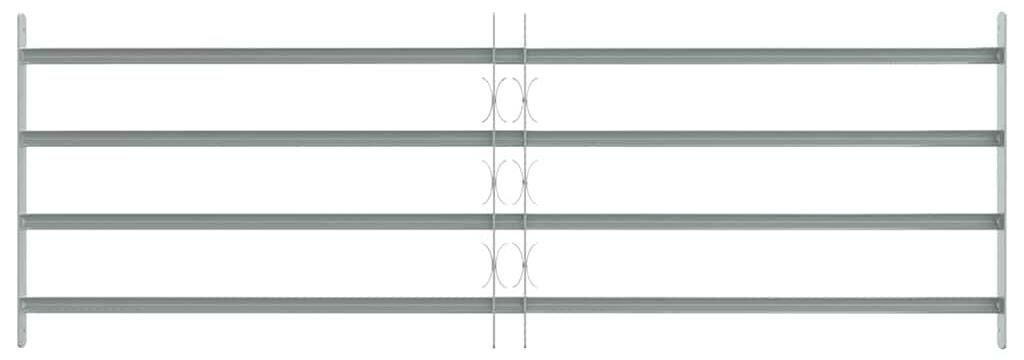 vidaXL Fenstergitter 1000-1500 mm Galvanisiertes Stahl Produktbild 