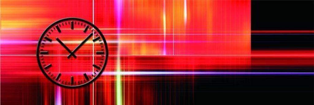 3474 Dixtime Moderne Designer Wanduhr, Wanduhren, Bürouhr 50cm x 150cm