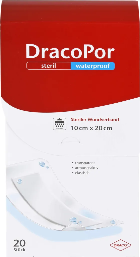 Dracopor Waterproof 10x20 cm Cerotto Sterile - Stock 20 Pezzi Prezzo