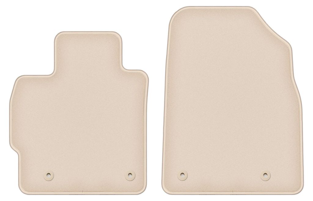 DURBAN Beige Velours-Fußmatten vorne für Mazda CX-7 SUV (2006-2009)
