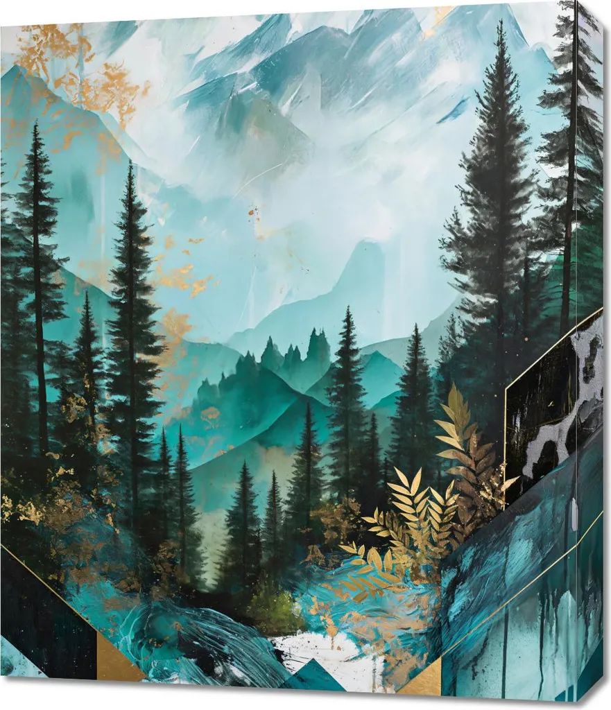 Décoration murale Paysages tissés 60x70 cm - Ambiance zen et nature