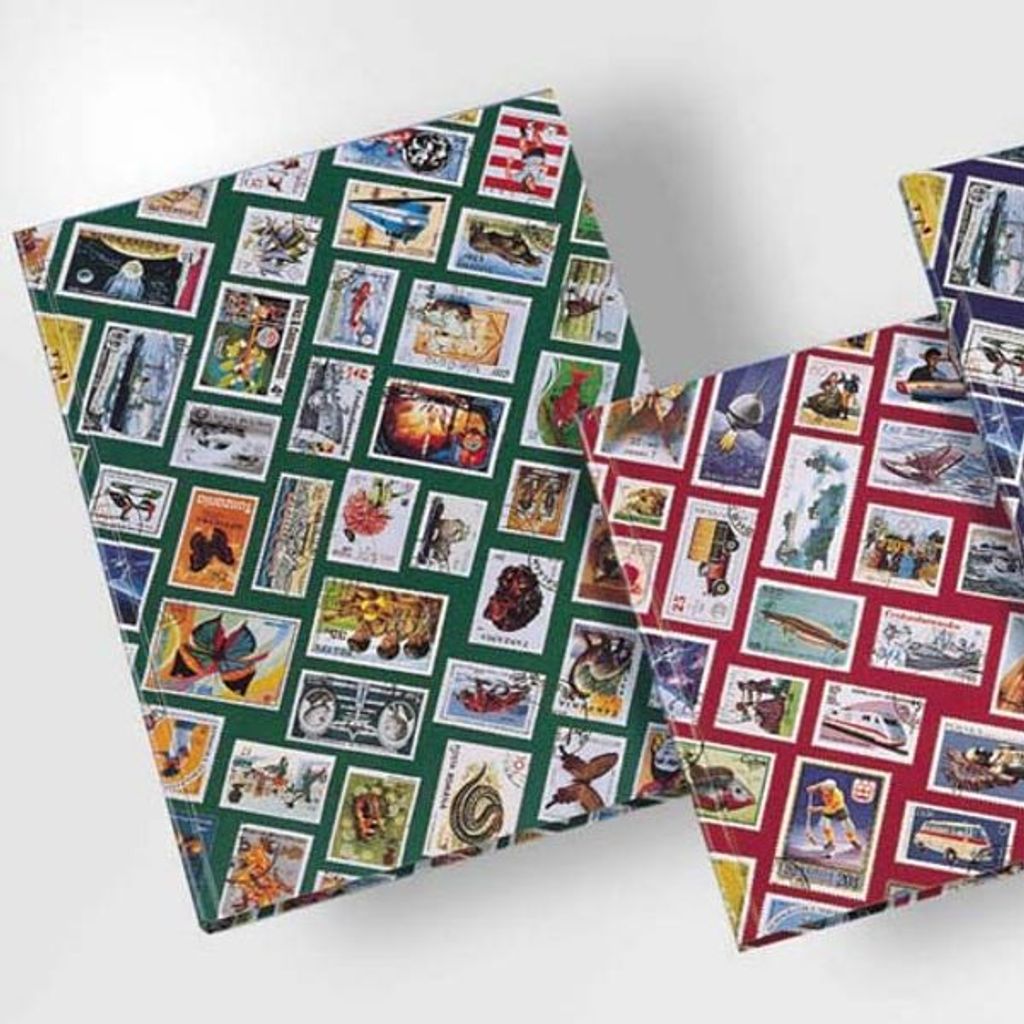 Einsteckbuch DIN A4 mit Briefmarken-Motiv HOBBY, 16 weiße Produktbild 