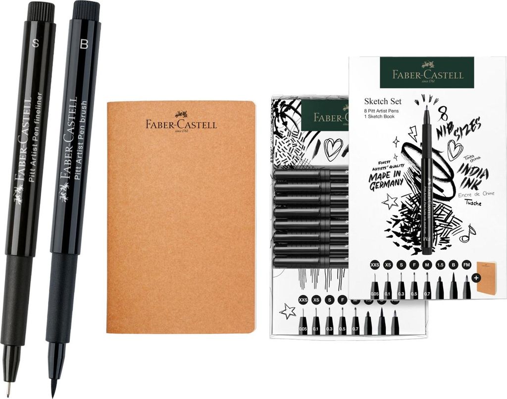 Faber-Castell 267102, Schwarz, Multi, Rund, 8 Stück(e) Produktbild 