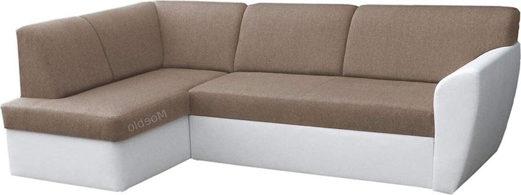 Klassisches Ecksofa, Bettsofa mit Schlaffunktion, Sofa mit Bettkasten, konturierte Kissen, Schlafsofa, Ottomane links oder rechts, klassischer Stil...