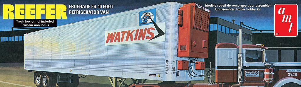 AMT/MPC AMT1421/06 - 1/25 Watkins Fruehauf 40' Reefer Semi Produktbild 